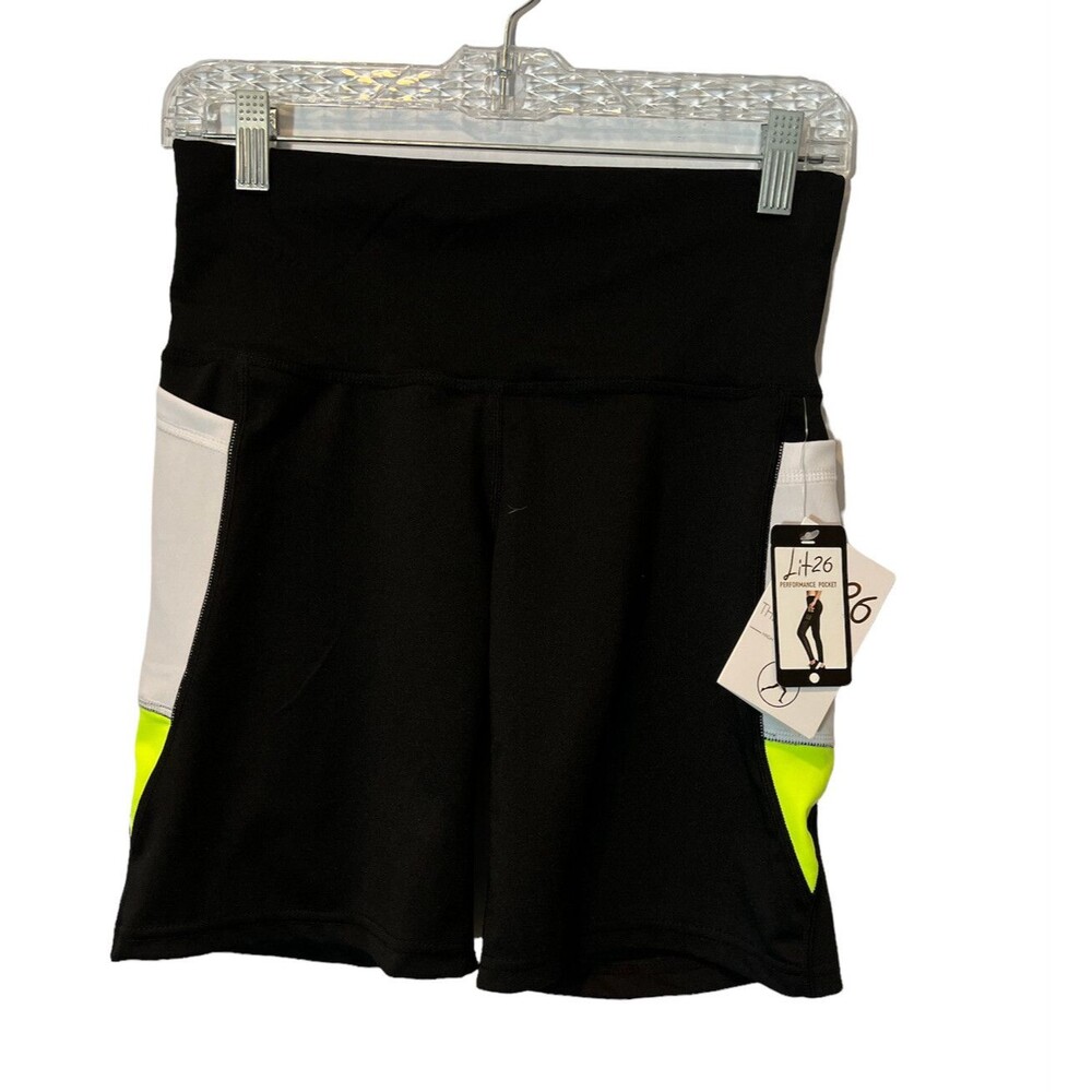 Lit 26 Women's High Waisted Biker Shorts - Size Medium  NWT  Pockets
